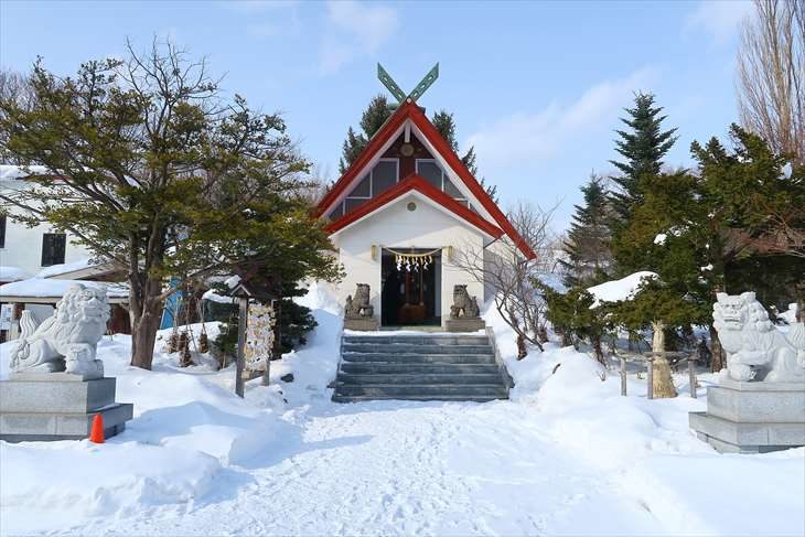 上手稲神社 本殿 冬
