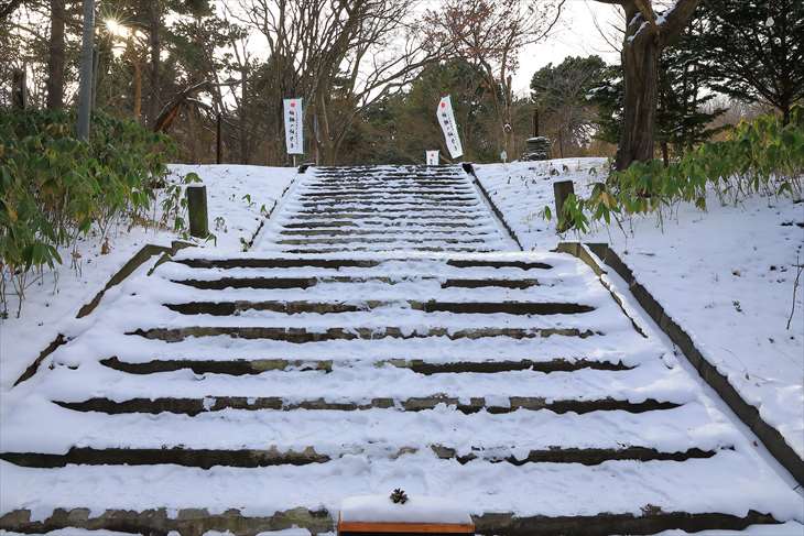 冬の札幌伏見稲荷神社