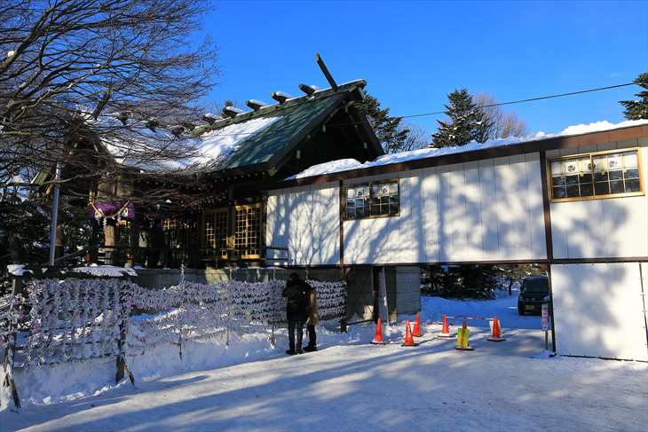 冬の厚別神社 