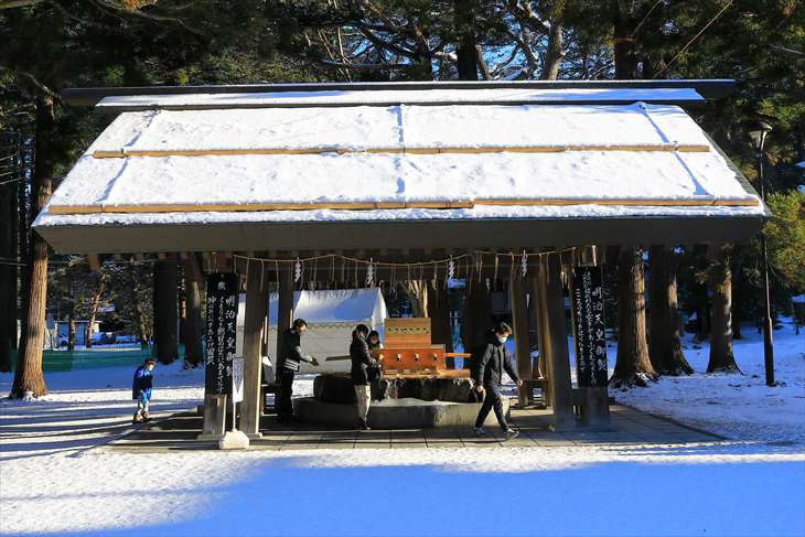北海道神宮の手水舎
